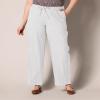 image:imageAmazon Essentials Womens Pull On Linen Blend Drawstring Relaxed Fit Wide Leg PantWhite