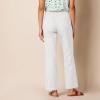 image:imageAmazon Essentials Womens Pull On Linen Blend Drawstring Relaxed Fit Wide Leg PantWhite