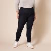 image:imageAmazon Essentials Womens PullOn Mid Rise Stretchy Knit Jegging Available in Plus SizeBlack Rinse