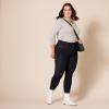 image:imageAmazon Essentials Womens PullOn Mid Rise Stretchy Knit Jegging Available in Plus SizeBlack Rinse