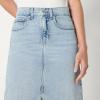 image:imageAmazon Essentials Womens RegularFit HighRise Long Jean SkirtIced Light Wash