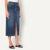 image:imageAmazon Essentials Womens RegularFit HighRise Long Jean SkirtStone Dark Wash