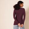 image:imageAmazon Essentials Womens RegularFit LongSleeve Crewneck TShirt Available in Plus SizeBurgundy