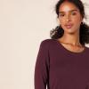 image:imageAmazon Essentials Womens RegularFit LongSleeve Crewneck TShirt Available in Plus SizeBurgundy