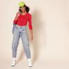 image:imageAmazon Essentials Womens RegularFit LongSleeve Crewneck TShirt Available in Plus SizeCherry Red