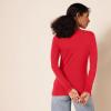 image:imageAmazon Essentials Womens RegularFit LongSleeve Crewneck TShirt Available in Plus SizeCherry Red