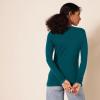 image:imageAmazon Essentials Womens RegularFit LongSleeve Crewneck TShirt Available in Plus SizeDark Green