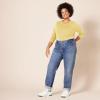 image:imageAmazon Essentials Womens RegularFit LongSleeve Crewneck TShirt Available in Plus SizeDark Yellow
