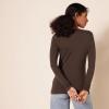 image:imageAmazon Essentials Womens RegularFit LongSleeve Crewneck TShirt Available in Plus SizeEspresso