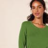 image:imageAmazon Essentials Womens RegularFit LongSleeve Crewneck TShirt Available in Plus SizeGreen