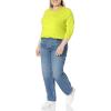 image:imageAmazon Essentials Womens RegularFit LongSleeve Crewneck TShirt Available in Plus SizeLime Green
