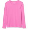 image:imageAmazon Essentials Womens RegularFit LongSleeve Crewneck TShirt Available in Plus SizePink