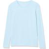 image:imageAmazon Essentials Womens RegularFit LongSleeve Crewneck TShirt Available in Plus SizeSky Blue