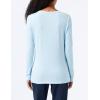 image:imageAmazon Essentials Womens RegularFit LongSleeve Crewneck TShirt Available in Plus SizeSky Blue