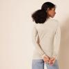 image:imageAmazon Essentials Womens RegularFit LongSleeve Crewneck TShirt Available in Plus SizeTan Heather