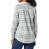 image:imageAmazon Essentials Womens RegularFit LongSleeve Lightweight Plaid Flannel ShirtBlack Grey Plaid