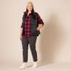 image:imageAmazon Essentials Womens RegularFit LongSleeve Lightweight Plaid Flannel ShirtBlack Pink Chelsea Tartan