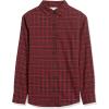 image:imageAmazon Essentials Womens RegularFit LongSleeve Lightweight Plaid Flannel ShirtBlack Red Preppy Check