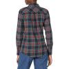 image:imageAmazon Essentials Womens RegularFit LongSleeve Lightweight Plaid Flannel ShirtBlack Tartan