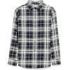image:imageAmazon Essentials Womens RegularFit LongSleeve Lightweight Plaid Flannel ShirtBlack White Large Plaid