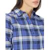 image:imageAmazon Essentials Womens RegularFit LongSleeve Lightweight Plaid Flannel ShirtBlue Grey Navy Plaid