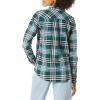 image:imageAmazon Essentials Womens RegularFit LongSleeve Lightweight Plaid Flannel ShirtDark Green Kilt Plaid