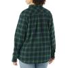 image:imageAmazon Essentials Womens RegularFit LongSleeve Lightweight Plaid Flannel ShirtDark Green Navy Medium Plaid