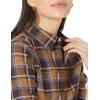 image:imageAmazon Essentials Womens RegularFit LongSleeve Lightweight Plaid Flannel ShirtEspresso Tartan Plaid