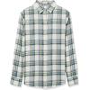 image:imageAmazon Essentials Womens RegularFit LongSleeve Lightweight Plaid Flannel ShirtIvory Green Alpine Plaid