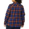 image:imageAmazon Essentials Womens RegularFit LongSleeve Lightweight Plaid Flannel ShirtMulticolor Windowpane