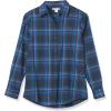 image:imageAmazon Essentials Womens RegularFit LongSleeve Lightweight Plaid Flannel ShirtNavy Chelsea Tartan