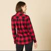 image:imageAmazon Essentials Womens RegularFit LongSleeve Lightweight Plaid Flannel ShirtRed Buffalo Check