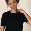 image:imageAmazon Essentials Womens RegularFit Short Sleeve Crewneck Pullover Sweater TopBlack