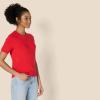 image:imageAmazon Essentials Womens RegularFit Short Sleeve Crewneck Pullover Sweater TopBright Poppy Red