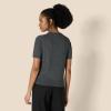 image:imageAmazon Essentials Womens RegularFit Short Sleeve Crewneck Pullover Sweater TopCharcoal Heather