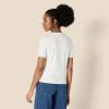 image:imageAmazon Essentials Womens RegularFit Short Sleeve Crewneck Pullover Sweater TopEggshell White