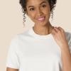 image:imageAmazon Essentials Womens RegularFit Short Sleeve Crewneck Pullover Sweater TopEggshell White