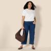 image:imageAmazon Essentials Womens RegularFit Short Sleeve Crewneck Pullover Sweater TopEggshell White