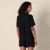 image:imageAmazon Essentials Womens RelaxedFit Fluid Twill ButtonDown ShirtBlack