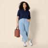 image:imageAmazon Essentials Womens RelaxedFit Fluid Twill ButtonDown ShirtNavy