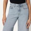 image:imageAmazon Essentials Womens RelaxedFit MidRise Long Jean ShortsTinted Ice Light Wash