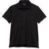 image:imageAmazon Essentials Womens ShortSleeve Polo Shirt Soft Stretch Cotton Jersey Available in Plus SizeBlack