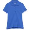 image:imageAmazon Essentials Womens ShortSleeve Polo Shirt Soft Stretch Cotton Jersey Available in Plus SizeBlue