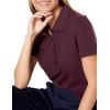 image:imageAmazon Essentials Womens ShortSleeve Polo Shirt Soft Stretch Cotton Jersey Available in Plus SizeBurgundy