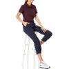 image:imageAmazon Essentials Womens ShortSleeve Polo Shirt Soft Stretch Cotton Jersey Available in Plus SizeBurgundy