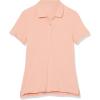 image:imageAmazon Essentials Womens ShortSleeve Polo Shirt Soft Stretch Cotton Jersey Available in Plus SizeCoral Pink