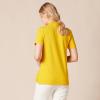 image:imageAmazon Essentials Womens ShortSleeve Polo Shirt Soft Stretch Cotton Jersey Available in Plus SizeGolden Yellow