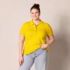 image:imageAmazon Essentials Womens ShortSleeve Polo Shirt Soft Stretch Cotton Jersey Available in Plus SizeGolden Yellow