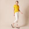 image:imageAmazon Essentials Womens ShortSleeve Polo Shirt Soft Stretch Cotton Jersey Available in Plus SizeGolden Yellow