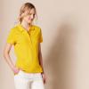 image:imageAmazon Essentials Womens ShortSleeve Polo Shirt Soft Stretch Cotton Jersey Available in Plus SizeGolden Yellow